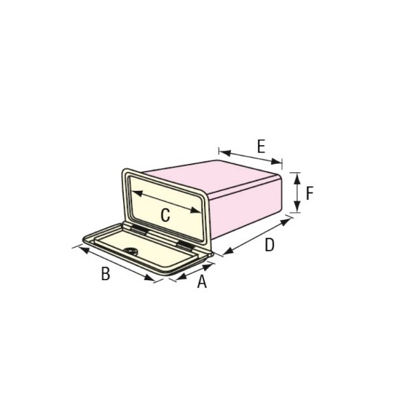 Kutija za VHF ili opću namjenu, s vratašcima Zaštitna kučišta za VHF uređaje
