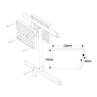 Motor Bracket, Rail Mounted, White Motor Brackets