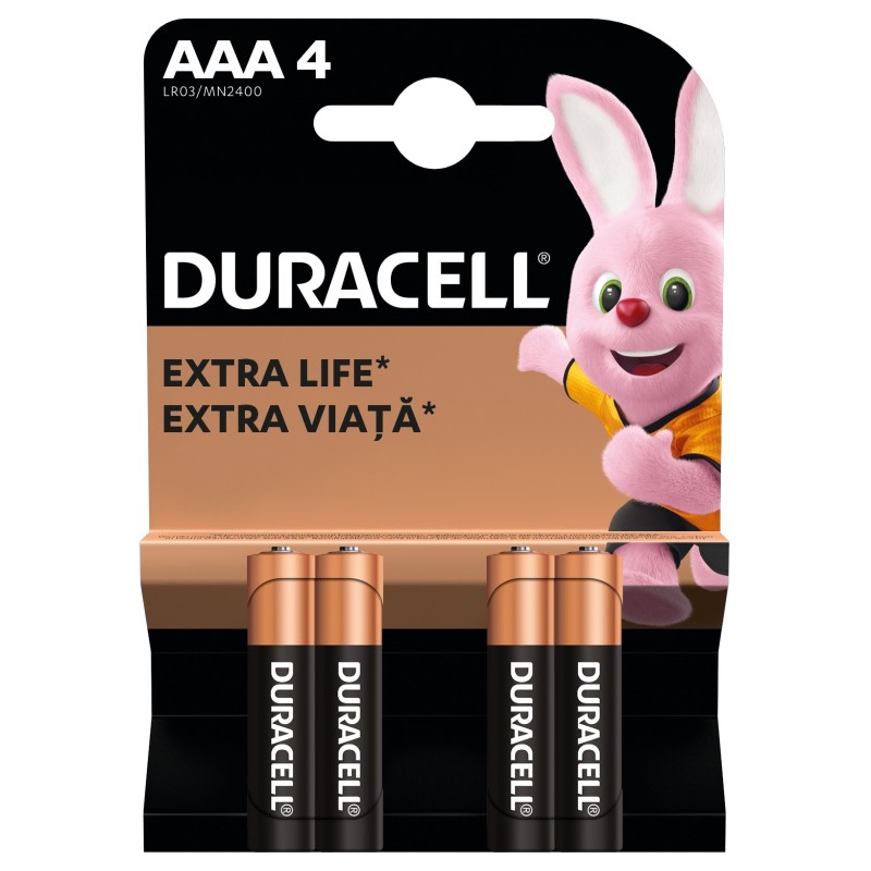 Duracell Basic AAA Batteries K4 (4 pcs) Alkaline Batteries