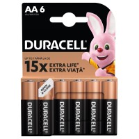 Duracell Basic AA Batteries K6 (6 pcs) Alkaline Batteries