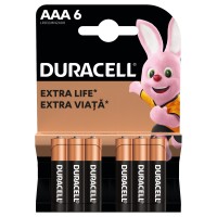 Duracell Basic AAA Batteries K6 (6 pcs) Alkaline Batteries