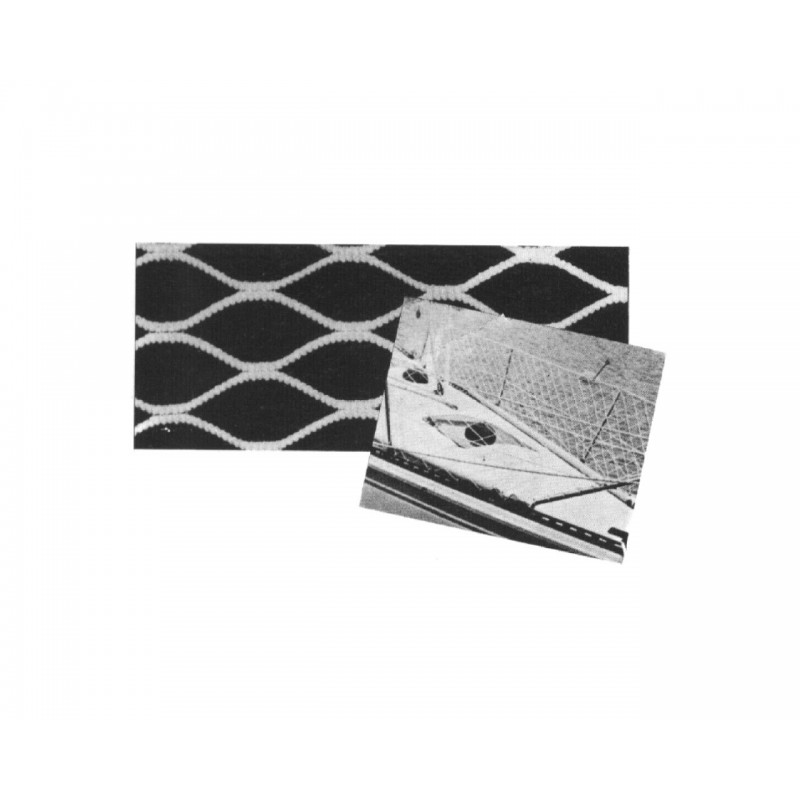 Net for bow rail mod. Standard, H: 600mm, white Cabin Vents