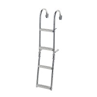 Ljestve preklopne, 2+2 gazišta, Inox316, 180º Brodske ljestve