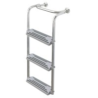 Ljestve preklopne, 3 gazišta, Inox316 Brodske ljestve