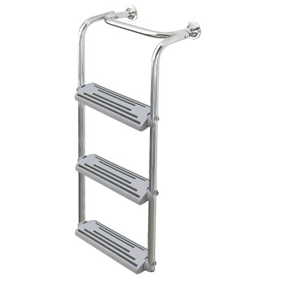 Ljestve preklopne, 3 gazišta, Inox316 Brodske ljestve