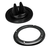 Manžetna/štitnik za dvije sajle s prstenom, crna Manžetne