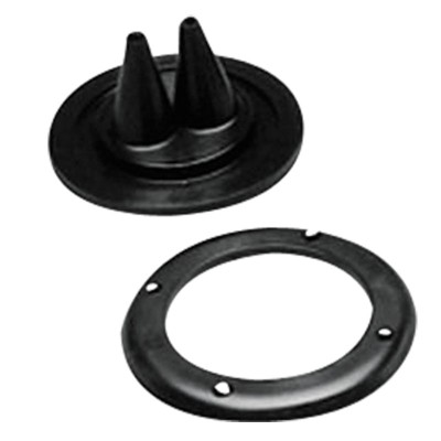 Manžetna/štitnik za dvije sajle s prstenom, crna Manžetne