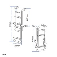 Folding Ladder, Inox 316 Boarding Ladders