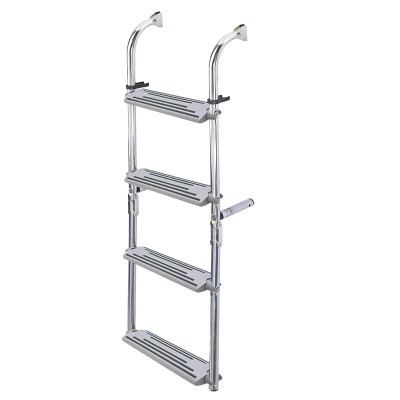 Foldable Ladder, Inox 316, 90º 1+2 steps Boarding Ladders