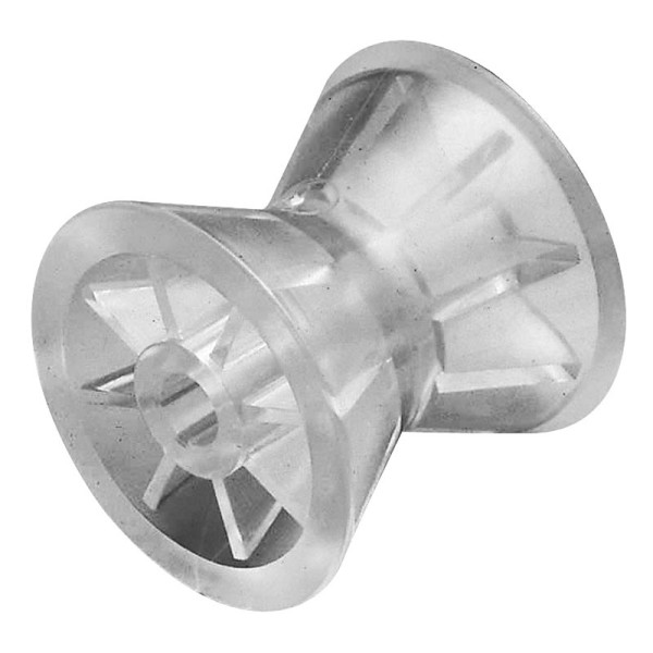 Bow Roller, Polymer, Black Trailer Spare Parts