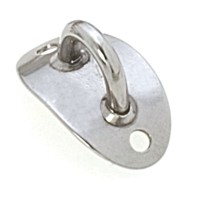 Vodoravno zakrivljena pločica s okom debljine 5mm za ugradnju na jarbol Stoperi, vodilice i dodaci