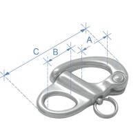 Fixed Snap Shackle, Inox 316 Carabiners