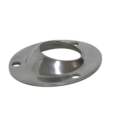 Round Base, 60°, Inox 316, Base Ø54mm Rails Hardware