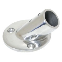 Round Base 45°, AISI 316 Rails Hardware