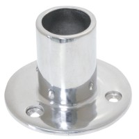 Nosač cijevi D22/25mm, kut 90°, okrugla baza, Inox 316 Spojnice za inox cijevi