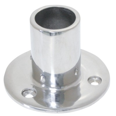 Nosač cijevi D22/25mm, kut 90°, okrugla baza, Inox 316 Spojnice za inox cijevi