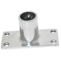 Rectangular Base 90°, Casted, AISI 316, Inter. Ø 22mm Rails Hardware