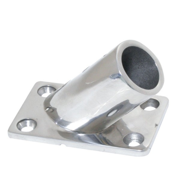 Rectangular Base 45°, AISI 316 Rails Hardware