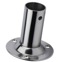 Nosač cijevi D25, kut 90°, okrugla baza, Inox 316 Spojnice za inox cijevi