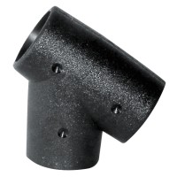 T-Fitting for Rails, Black Rails Hardware