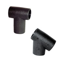 T-Fitting for Rails, Black Rails Hardware