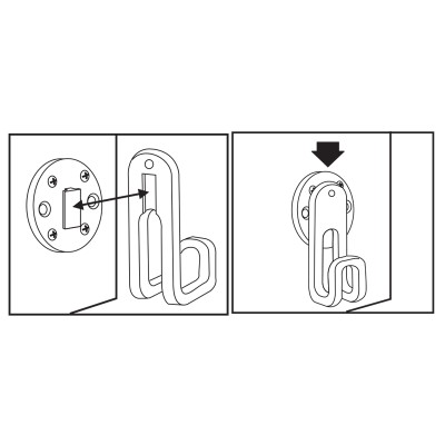 Store-All Utility Hook, Set of 2 pcs General use cases - drink holders