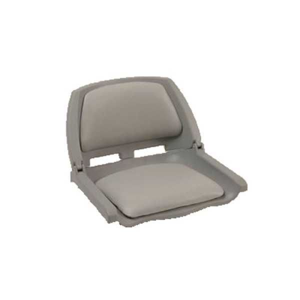 Traveller Fold-down Chair Shell, with Cushions, Grey Pilot Seats & Pedestals