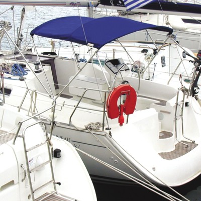 INOX tende “Athens”, modra Inox bimini tende