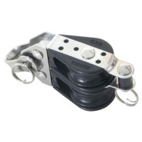 Dvostruki koloturnik s vilicom s osiguračem Koloturnici za uže 6mm, kotačić D22mm