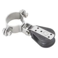 Jednostruki koloturnik s vilicom s osiguračem i vrtuljkom s obujmicom Koloturnici za uže 6mm, kotačić D22mm