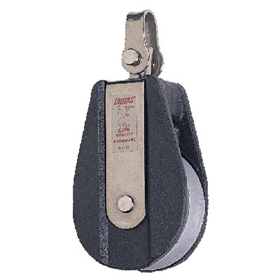 Jednostruki koloturnik s vrtuljkom sa škopcem s osiguračem, za uže Ø 10mm Koloturnici za uže 10mm