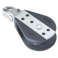 Swivel Ball Bearing Block with Shackle Blocks for rope diam 10mm, ball bearing diam D38mm