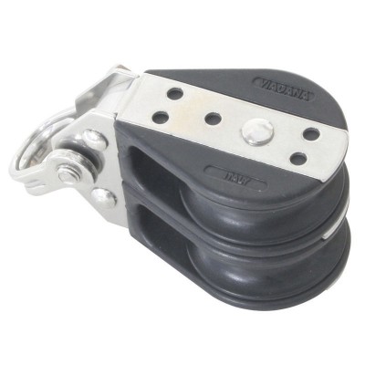 Double Ball Bearing Block Blocks for rope diam 10mm, ball bearing diam D38mm