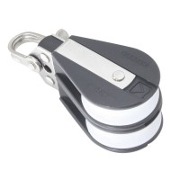 Double Ball Bearing Block Blocks for rope diam 10mm, ball bearing diam D45mm