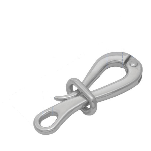 Pelikan Hook with Link, Inox 316 Snap Hooks & Carabiners