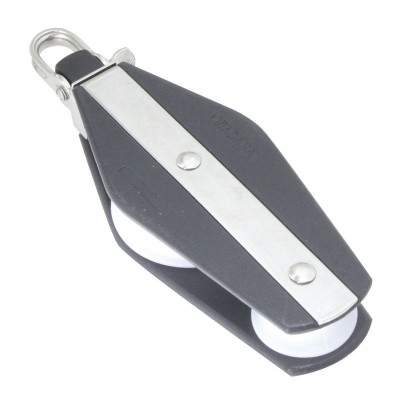 Fiddle Ball Bearing Block & Universal 3-Way Head Blocks for rope diam 10mm, ball bearing diam D45mm