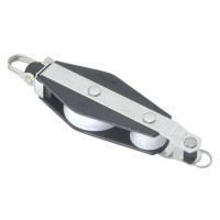 Fiddle Ball Bearing Block with Becket Universal 3-Way Head Blocks for rope diam 10mm, ball bearing diam D45mm