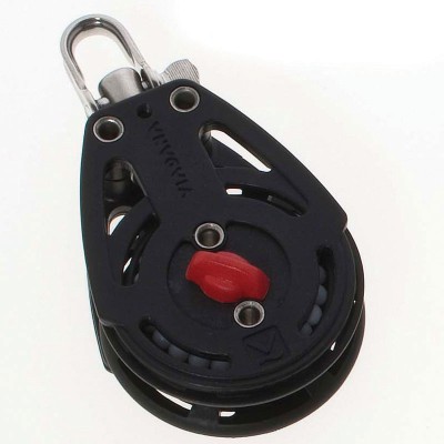 Single Ball Bearing Ratchet Block Blocks for rope diam 10mm, ball bearing diam D57mm