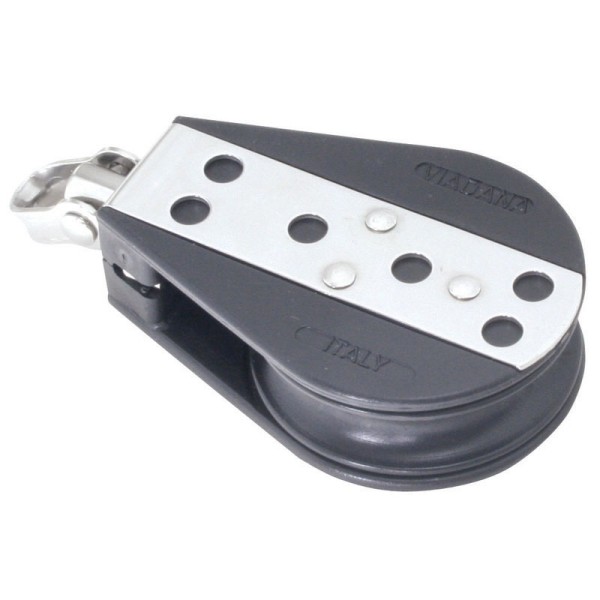 Single Ball Bearing Block Blocks for rope diam 10mm, ball bearing diam D57mm