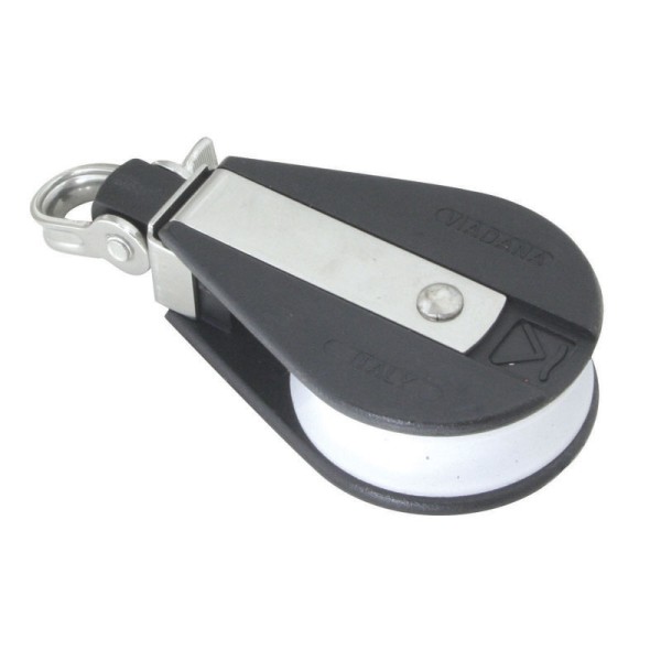 Single Ball Bearing Block Blocks for rope diam 12mm, ball bearing diam D57mm