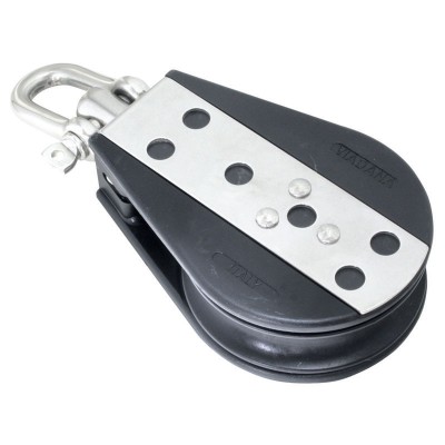 Single Ball Bearing Block Blocks for rope diam 14mm, ball bearing diam D76mm