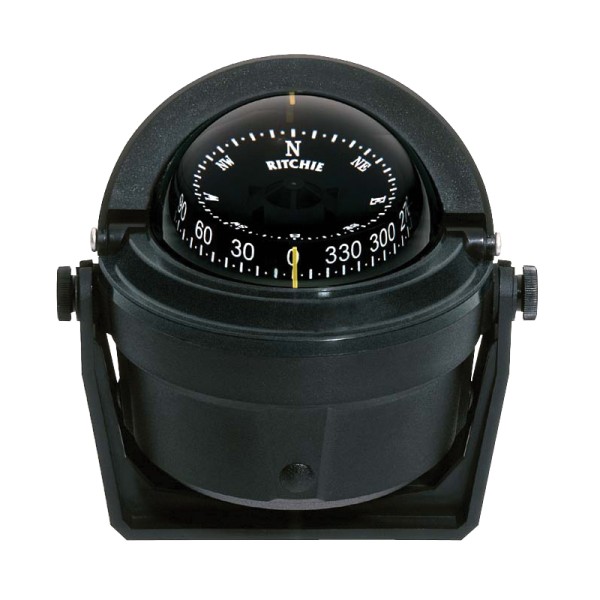 Compass Voyager B-81, SOLAS/MED, w/bracket mount, Black Compasses