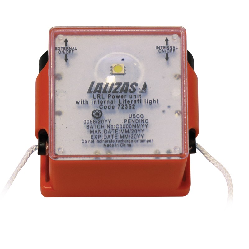 LALIZAS LRL Power Unit with Internal Liferaft Light, SOLAS/MED/USCG Liferaft Accessories
