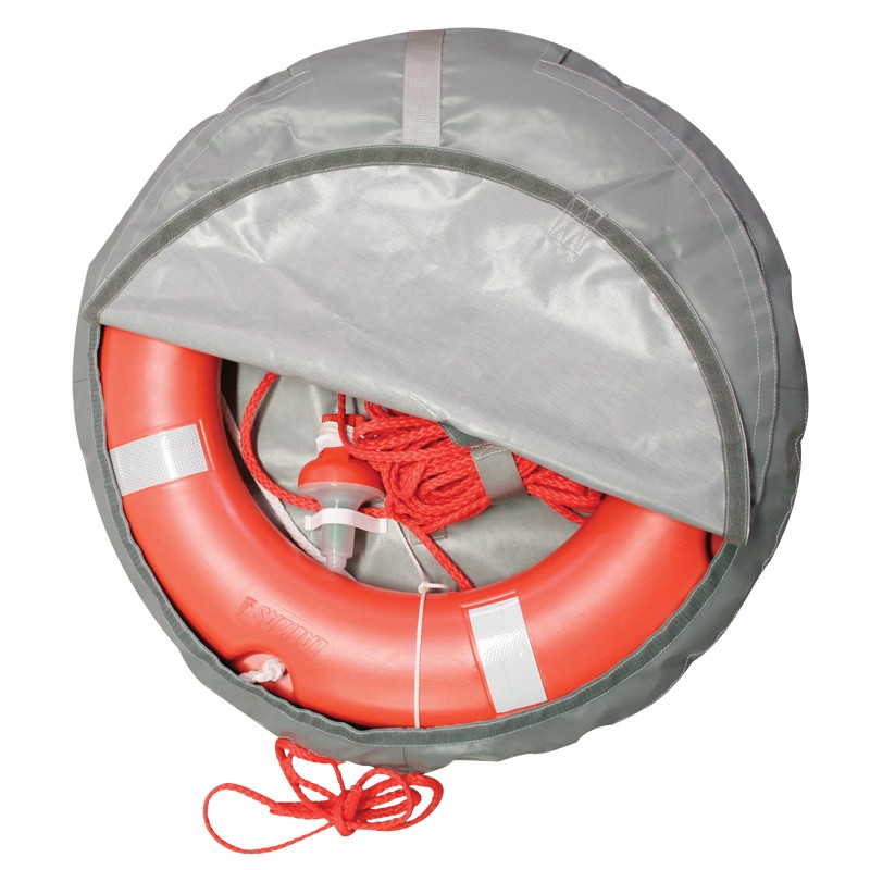 LALIZAS Set kolut za spašavanje SOLAS 75cm, smoupaljivo svijetlo 71325 i konop 30m, te zaštitna navlaka Kolutovi za spašavanj...