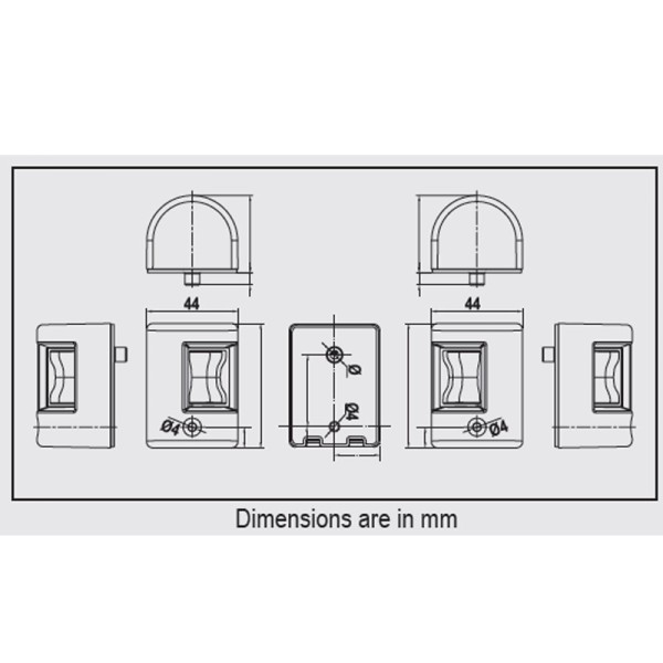Svjetla navigacijska, crveno i zeleno 112,5°, FOS LED 12 FOS led svjetla do 12m