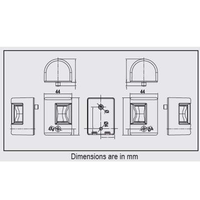 Svjetla navigacijska, crveno i zeleno 112,5°, FOS LED 12 FOS led svjetla do 12m