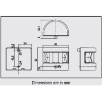 Svjetlo navigacijsko dvobojno 225°, FOS LED 12 FOS led svjetla do 12m