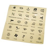 Self-adhesive Transparent Function Labels for 99726, 99728-30, Set of 25pcs Self - Adhesive Transparent function Labels for p...