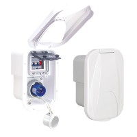 Case for Electric Power Shore Center, White Power Shore Plugs & Sockets