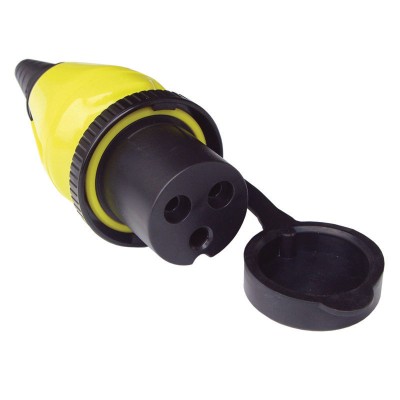 Female Connector, 16A/250V, with Cover Power Shore Plugs & Sockets